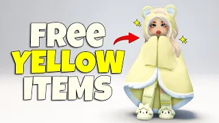 GET EVERY YELLOW FREE ROBLOX ITEMS & HAIRS 😱💛 2024