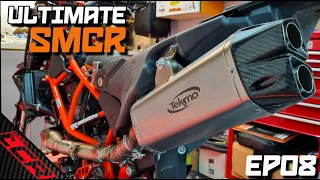 Tekmo Exhaust Fitted & Bleeding Oberon Slaves | Ultimate KTM 690 SMCR Build EP08