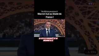 MACRON HUÉ AU STADE DE FRANCE !!!!