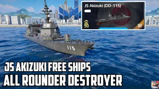 Free Battlepass June, JS Akizuki Ship (DD-115) All Rounder Ship | Modern Warships