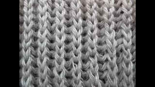 узор англійська резинка  Pattern knitted english gum