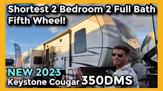 2023 Keystone Cougar 350DMS | Shortest 2 Bedroom 2 Full Bathroom Fifth Wheel RV!