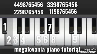 megalovania piano tutorial