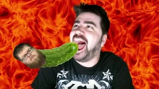 Angry Joe eats some salty Del Pickles and gets pissed