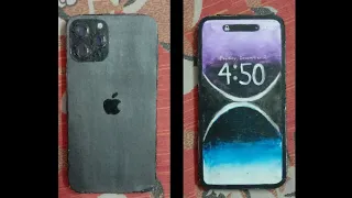 How to make I Phone 14 pro max with cardboard ( part - 1)( material list is in description )