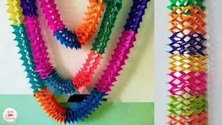 DIY|Paper Decorations ideas for Party & Birthday|Paper Streamer|Jhalar making|Paper Craft|Home Decor