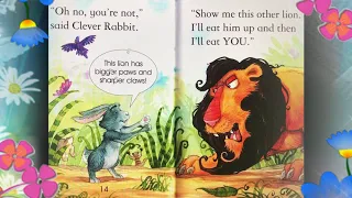 CLEVER RABBIT AND THE LION | Read aloud by little girl Clover