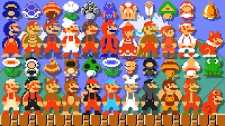 Super Mario Bros. 1 - All New Power-Ups. ᴴᴰ