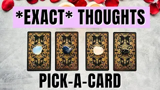 His *SECRET* THOUGHTS + FEELINGS Right Now 🤯❤️ (INSANELY ACCURATE 😲) Pick a Card Love Tarot Reading