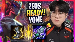 ZEUS IS READY TO PLAY YONE! - T1 Zeus Plays Yone TOP vs Gwen! | Season 2024