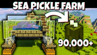 FAST Sea Pickle Farm for Minecraf 1.19 - Easy & Compact Build - 90.000+ Per Hour