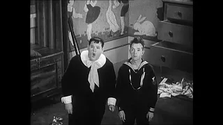 Laurel and Hardy as kids in Brats 1930