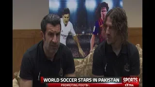 Exclusive interview Luis Figo and Carles Puyol