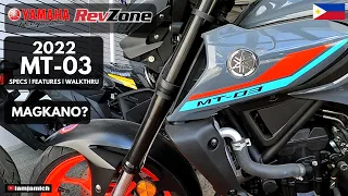 2022 Yamaha MT-03 REVIEW | Specs and Features | Walk-Around | Tagalog