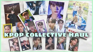 распаковка фотокарт и другого мерча | kpop collective haul | stray kids, bts photocards