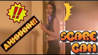 Scare cam pranks. Their very funny reaction!! Can you put up with laughing? #4