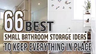 66 Small Bathroom Storage Ideas To Keep Everything In Place