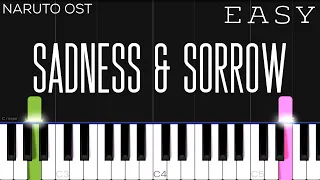 Naruto - Sadness and Sorrow | EASY Piano Tutorial