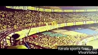 Kerala blasters fans manjappada ..celebration Mexican wave with mobile flash