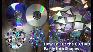 How To Cut CD/DVD Into Shapes Without breaking them | DIY CD Craft