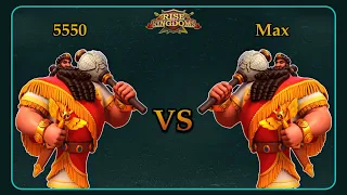 Sargon the Great (5550 VS Max) Test - Rise of Kingdoms