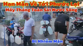 Gấp Gấp Phước Lại thiếu nước khúc giữa mấy tháng toàn sài nước sông nhiễm mặn