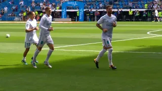 Rozgrzewka Realu Madryt przed meczem z Levante.Real Madrid Warm-up.RM vs Levante.