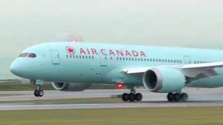 Air Canada Boeing 787-8 Dreamliner Smooth Landing at YVR