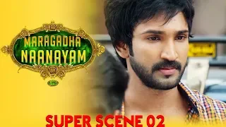 Maragadha Naanayam | Super Scene 2 | Hindi Dubbed | Aadhi | Nikki Galrani | Anandaraj