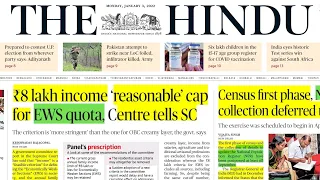 3 January 2022 | The Hindu newspaper today| Hindu Full Newspaper analysis|Editorial analysis| UPSC