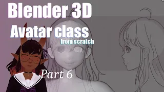 Part 6 How to use a Ref sheet for a 3D model Head | VTuber VRchat Avatar .etc