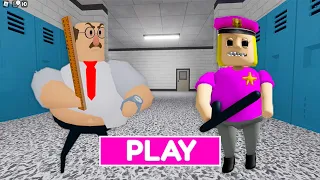 EVIL TEACHER FALL IN LOVE WITH POLICE GIRL JENNA? (Obby) Full Gameplay #roblox