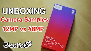 Redmi Note 7 Pro Retail Unit Unboxing & Camera Samples 12MP vs 48MP I telugu I tech24 I