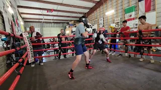 Dallas Chavez sparring in san marcos