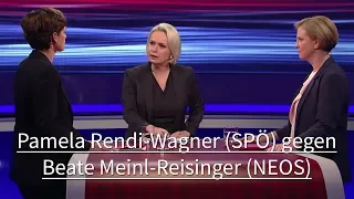 ORF Wahl 19 Duelle - Pamela Rendi-Wagner (SPÖ) gegen Beate Meinl-Reisinger (NEOS)