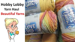 Hobby Lobby Yarn Haul - Beautiful Fall Yarn - Let's Take a Look!!