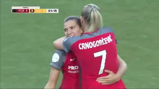 GOAL: Tobin Heath scores in the second minute