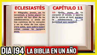 LA BIBLIA EN UN AÑO/Dia194. Eclesiastés 9-12