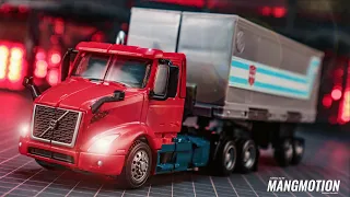 Transformers stop motion：VNR Optimus Prime VOLVO truck OP