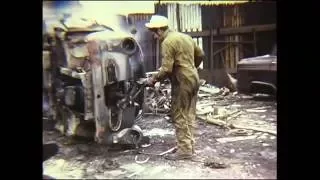 Scrapping Grandad's Car at Meadway Spares Birmingham November 1969