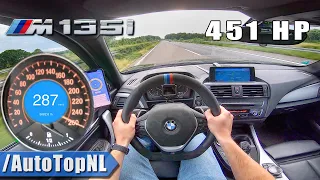 BMW M135i xDrive 451HP BR Performance AUTOBAHN POV 287km/h GPS by AutoTopNL