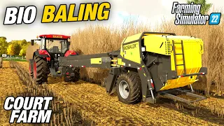 STARTING THE BIO BALING | Court Farm | Farming Simulator 22 - Ep32