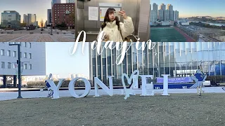 A day in Yonsei, Songdo! with 외국인 유학생💙🏫 Korean,Thai CC | UniVlog EP.2