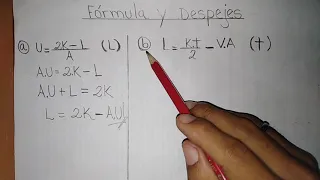 Como despejar una variable (física)