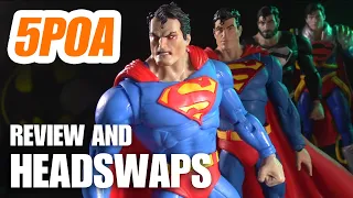 BEST MCFARLANE SUPERMAN? DC Multiverse Gold Label Angry Laser Eyes Hush Figure Review and Head Swaps