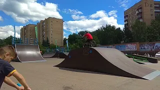 Соревнования по экстремальным видам спорта в городе Чехов.BMX