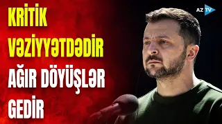 Zelenski gərgin vəziyyətdə xalqa müraciət etdi: Rusiya ordusunu bu istiqamətdə cəmləşdirir