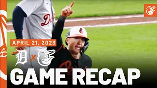 Tigers vs. Orioles Game Recap (4/21/23) | MLB Highlights | Baltimore Orioles