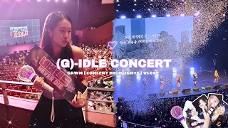 (G)-IDLE Concert VLOG | GRWM + Concert Highlights 💜✨ #Gidle