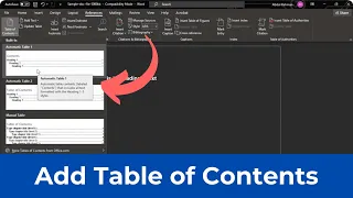 How to Add Table of Contents in Word (Quick & Simple)